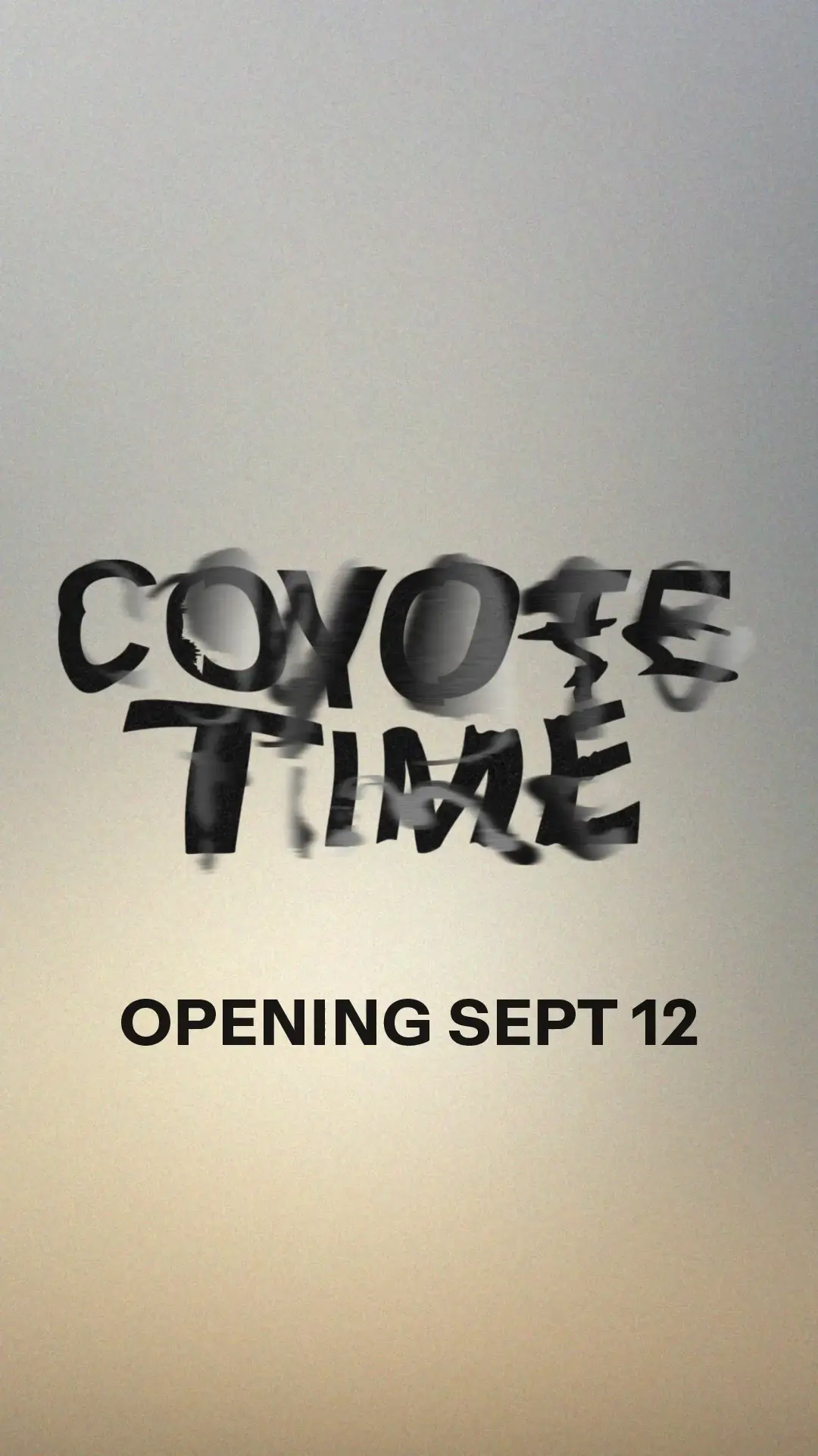 Graphic image for "COYOTE TIME Opening Sept 12"